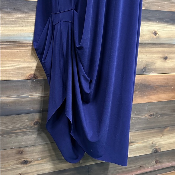 Sympli purple vneck dress Medium three quarter sleeve midi maxi asymmetrical - Picture 2 of 9